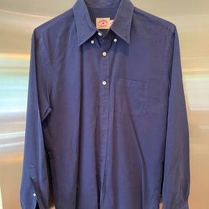 Brooks Brother Blue Fleece comfortable button down